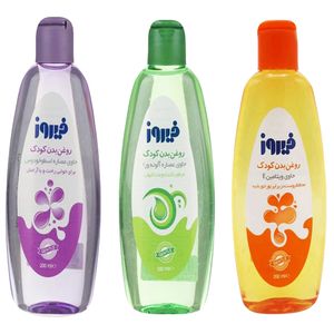 روغن بدن کودک فیروز کد 1 حجم 200 میلی لیتر مجموعه 3 عددی